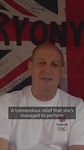 "She should be an inspiration". The mum and dad of Nantwich's Bryony Page talk about how proud they are of her for winning a bronze medal in trampolining at the Tokyo #Olympics. | BBC Manchester