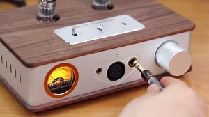 ​Douk Audio Tube Headphone Amp: for XLR, 4.4mm, 6.35mm HiFi Headphones, Stereo Preamplifier for Amplifiers, Speakers, Home Desktop Audio System, with VU Meter & German Valvo Vacuum Tubes​ (E2)