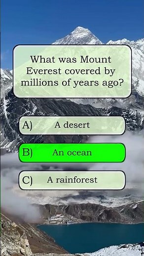 Do you know this about Mount Everest #learning #quiz