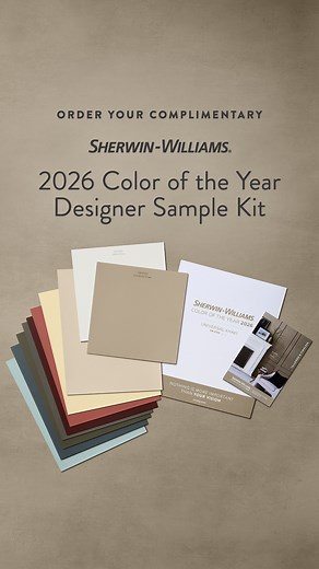 Sherwin-Williams Design Pros on Instagram: "Bring our 2026 #SWColorOfTheYear palette into your studio with your exclusive Designer Sample Kit. Featuring large-sized samples of Universal Khaki SW 6150 (207-C3) and its coordinating shades, it’s curated to help you explore these timeless shades with your clients. Order your complimentary kit at the link in our bio."