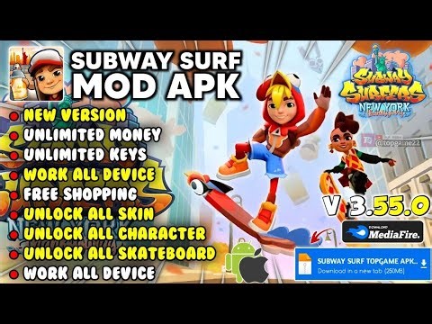Subway Surfers MOD MENU v3.55.0 | MOD APK | Latest Version Terbaru | UNLIMITED MONEY, KEY | NO ADS