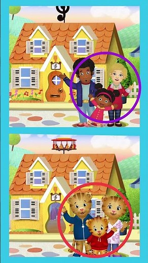 Spot the Differences in these Photos! 🐯🏠 | Daniel Tiger's Neighborhood | PBS KIDS Games #Shorts
