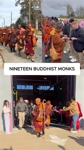 19 monks walking to DC. One lost his leg and said