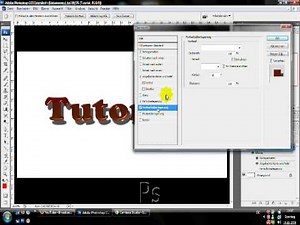 Adobe Photoshop CS3 Tutorial - Schriften German / Deutsch
