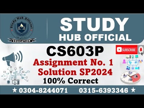 CS603P Assignment 1 Solution Spring 2024, CS603P Assignment 1 solution 2024, CS603P assig 1 solution