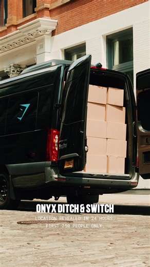 Onyx Ditch & Switch. Exchange any non-Gymshark compression top for Onyx. Manhattan, New York City. Specific location revealed in 24 hours at 8pm EDT. #onyx #davidlaid #gymsharkonyx #Gymshark