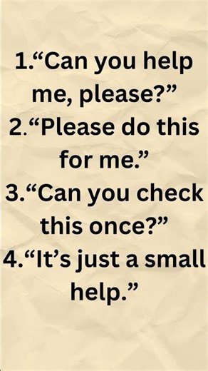 Polite English Phrases to Ask for Small Favors 🙏