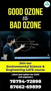 Good Ozone Vs Bad Ozone || Environmental Engg || #ozone #environmentengineering