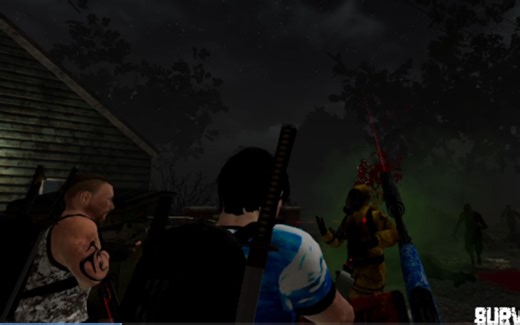 VR 联机打僵尸 SURV1V3 生存模式噩梦 steam 游戏