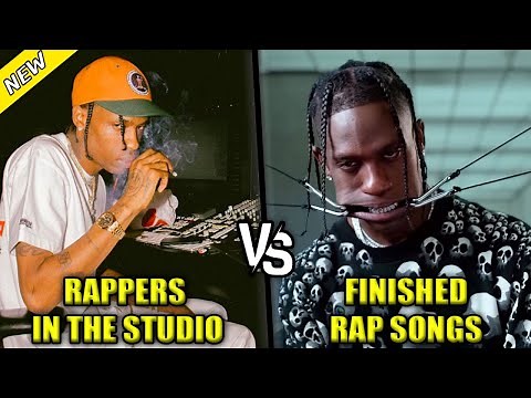 RAPPERS RECORDING IN THE STUDIO VS THE FINISHED RAP SONG PART 2