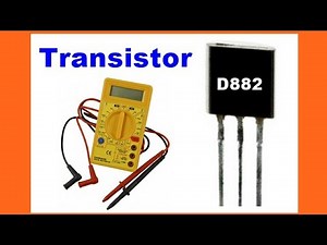 Como probar un transistor con multimetro digital d882