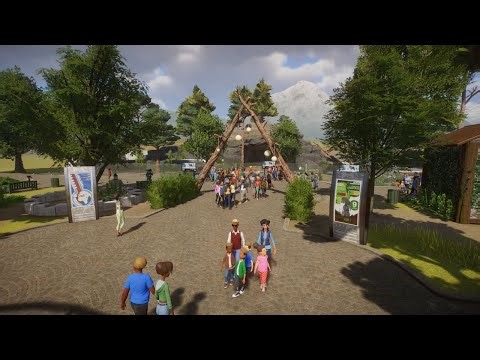 European Taiga Zoo Ep.1 | Timber Wolf Habitat | No Commentary | Planet Zoo