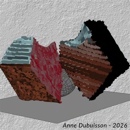 Équilibre instable #creativeblender #vectorart #textures #python #3dartwork #3dcompositing #art