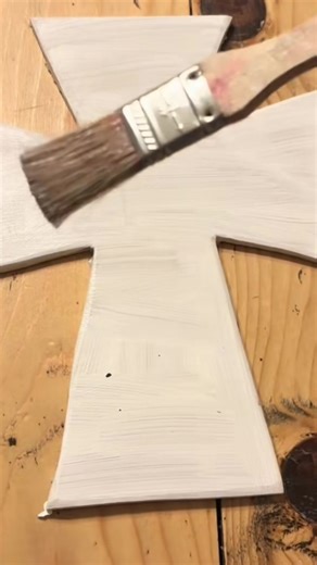 ### Easy DIY Cross Supplies Needed 1. **11” Plain Wooden Cross** 2. **Mod Podge** 3. **Tissue Paper** 4. **Scissors** 5. **Iron** 6. **13” Plain Wooden Cross** 7. **Florals (your choice)** 8. **Ribbon (your choice)** #diy #sidehustle #handmade #cross #smallbusiness