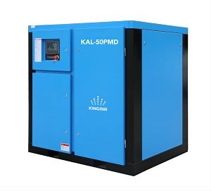 [Hot Item] Low Pressure 37kw 50HP 5bar Single Stage Pm VFD Screw Air Compressor for Textile Factory