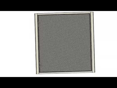 Double Hung Half Window Screen with Self-Adjusting, Multi-Fit Technology