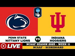 🔴LIVE : Indiana Hoosiers Vs Penn State Nittany Lions | SCOREBOARD | NCAAF | Nov 9 2025