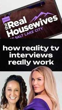 How Reality TV Interviews Are REALLY Done (RHOSLC Example)