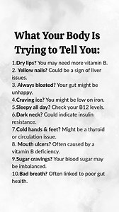 What Your Body Is Trying to Tell You: | Beautiful Words