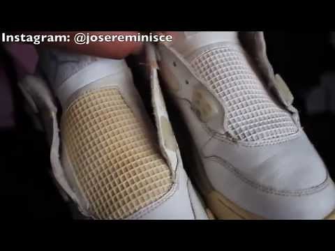 HOW TO UNYELLOW AIR JORDAN IV NETTING!