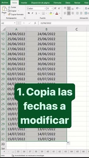Cambiar el formato de fecha en Excel con texto de dia, mes y año 📅 #excel