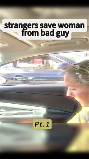 strangers save woman from bad guy😮‍💨#fyp#pov | strangers protecting women