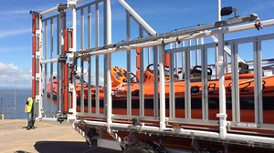 This is the Silloth Lifeboat, which last night saved the life of an eight year old boy who'd drifted out to sea off Allonby in an inflatable dinghy. He was returned to his family safe and sound, but the lifeboat crew say he's very lucky to be alive. They're also reminding people to take extra care on Cumbria's coast. | BBC Cumbria