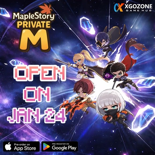 🍄 THE RETURN OF THE LEGEND - PRIVATE EDITION 🍄 🚀 ARE YOU READY? MAPLESTORY PRIVATE M IS COMING! ⏰ Mark your calendars: The server officially launches on Jan 24, 2026 at 07:00 (UTC)! ⚡️ Server Rates: 🔥 x5 EXP 💎 x5 Crystal 💰 x2 Meso Don't miss the chance to experience the exclusive "Light Speed" version of MapleStory Mobile at XGOZONE. 📲 Download now on App Store & Google Play. 👉Official: https://xgozone.com 👉Wedsite: https://maplexgo.com/ 👉Discord: http://discord.gg/mapleprivate 👉Group