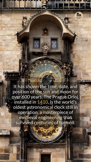 Pragues 600-year-old astronomical clock is a still-ticking marvel of medieval engineering. #history #medieval #heritage | Ancient Blog