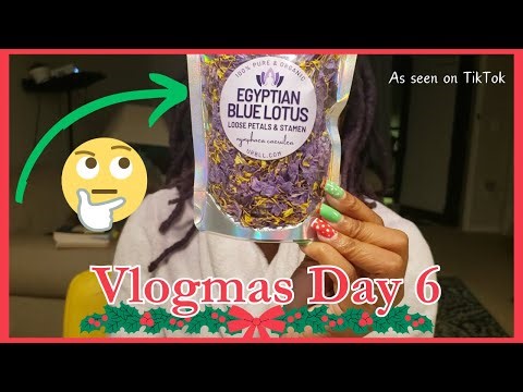 Trying BLUE LOTUS FLOWER (plus my Mac n Cheese) | VLOGMAS DAY 6