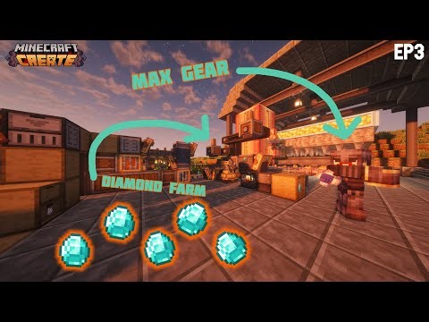 Max Gear and a DIAMOND FARM with Create Mod! - EP 3