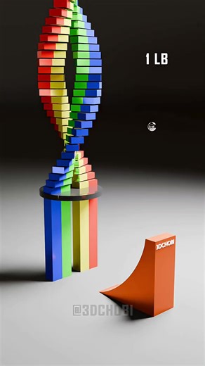 33,600 Cubes Collapse in Blender Animation