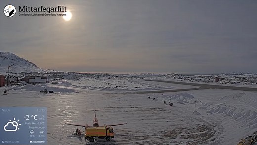 Nuuk Airport webcam, Greenland - Airport webcams and livestreams