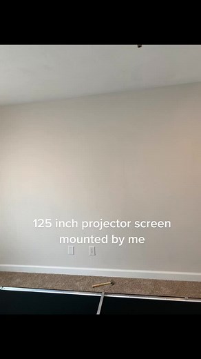 #tvmount #projectorscreen #diy #homeimprovement #renovation #projector #homecinema #tvmountingvirginia #125inchprojector