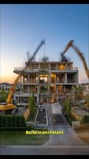 fastest house construction, just in seconds #constructionchannel #buildingconstruction