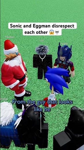 SONIC and EGGMAN DISRESPECT EACH OTHER 😱💀 #roblox #micup #sonic