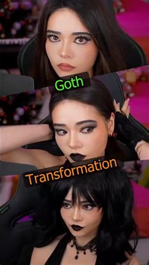 ItsKatchii Goth Transformation #itskatchii #twitchclips #twitch #nmplol