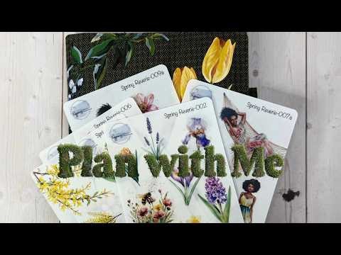 Spring Time Plan with Me April 6-April 13…featuring Happiness Handmade Stickers💐