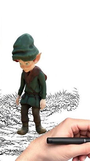 Drawing a Magical Elf Scene