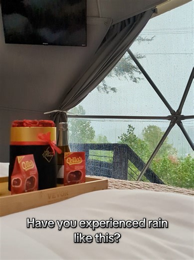 Any experience like no other... @Stay@NaturesNear Trusting GlampGuard to keep the views unforgettable... #dome #glamping #airbnbhost #fyp #str