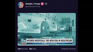Trump shares strange AI video promoting imaginary ‘Medbeds’ believers hope will cure all diseases