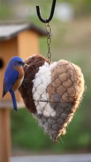 🔥LAST DAY 50% OFF - 🕊️🏡Handmade Natural Alpaca Fiber Bird Nesting Heart❤️Bird lovers gift