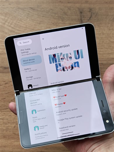 miku hatsune ui surface duo #hatsunemiku #miku #microscope #microsoft #surfaceduo #surfaceduo #stewer001 #iphone #redmi #soung #fupシ #fup #fypシ゚ #fyp #mikuui