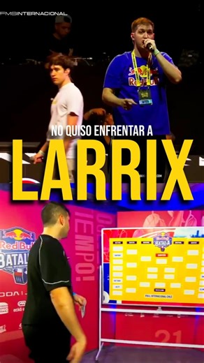 NO QUISO ENFRENTAR A LARRIX 😳🔥 ¿SE ACHICÓ CHUTY EN RED BULL? #fmsinternacional