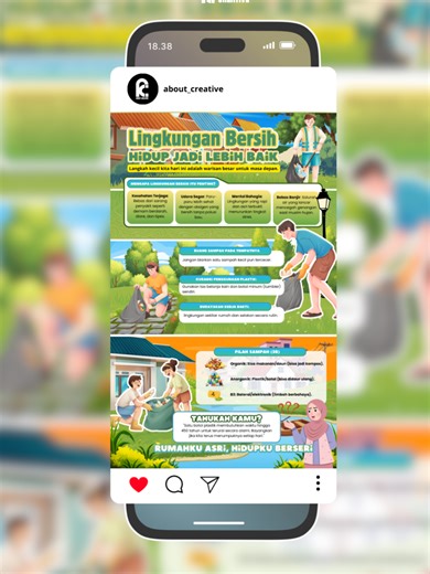Desain Infografis Lingkungan Hidup yang Edukatif