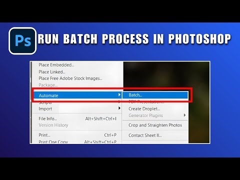 How to Run Batch Process in Photoshop 2026