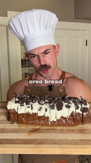 🍫 Frosted Oreo Chocolate Bread 📌 Make sure to save this for later Per slice (makes 12): \t•\t189 cals \t•\t15g protein \t•\t21g carbs \t•\t5g fat Wet Ingredients: \t•\t2 eggs \t•\t340g 0% Fage Greek yogurt \t•\t60g light melted butter \t•\t30ml 2% Fairlife milk Dry Ingredients: \t•\t180g all purpose flour \t•\t145g stevia \t•\t3 scoops cookies & cream protein from @Legion (Code ‘Maximus’ to save) \t•\t25g cocoa powder \t•\t1 tsp baking powder \t•\tPinch xanthan gum \t•\tPinch salt Frosting: \t