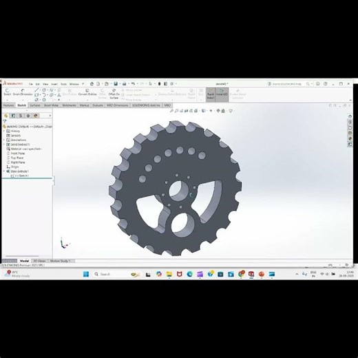 Quick SolidWorks Sketch Demo! #3DDesign #Shorts