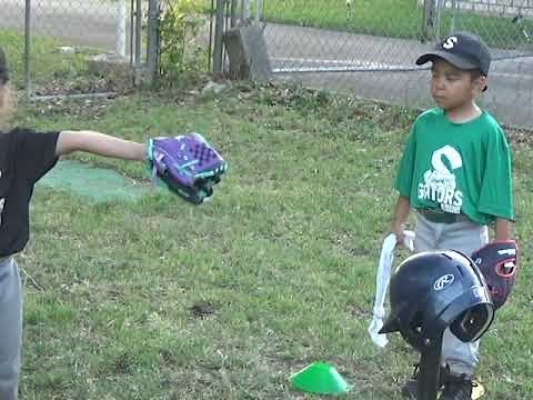Throwing Drill for 3-4 year old baseball/softball players
