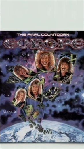 Europe’s The Final Countdown Album Cover Comes to Life 🚀🎶 #shorts